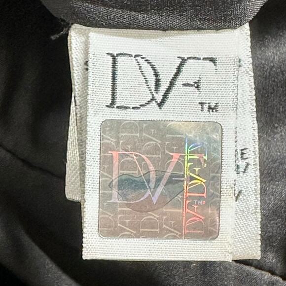 🗽Diane von Furstenberg Dress Womens 2 Black Bevin 3/4 Sleeve Sheath LBD Office - Picture 8 of 10